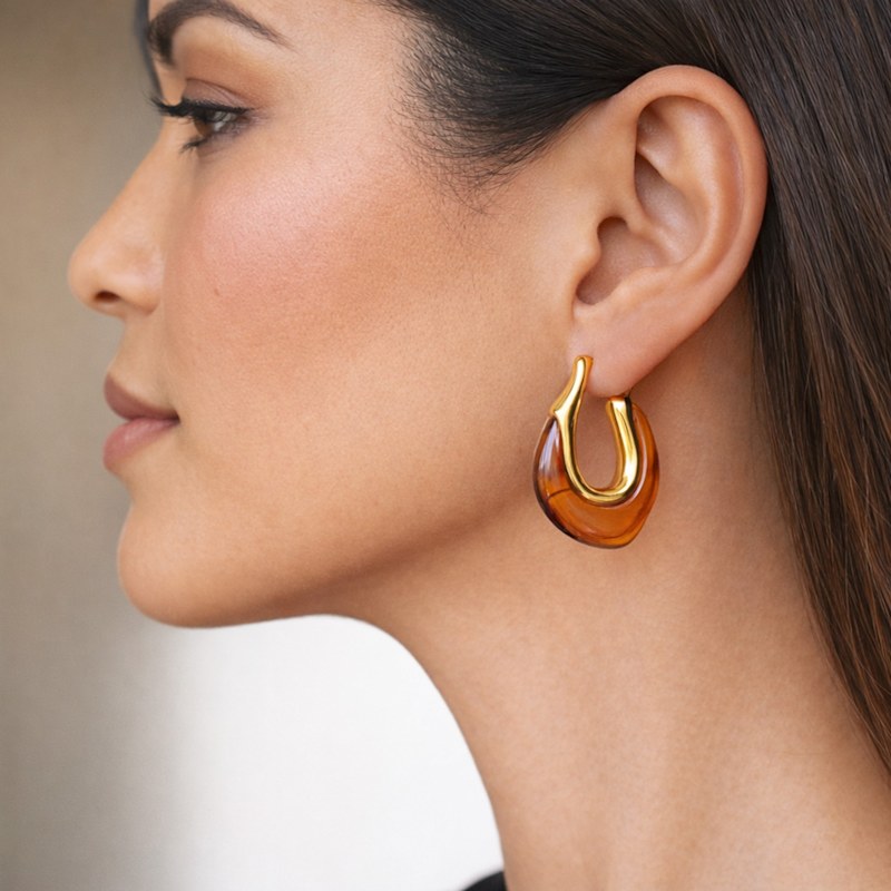 Thumbnail of Gaia Tortoise Resin Hoop image