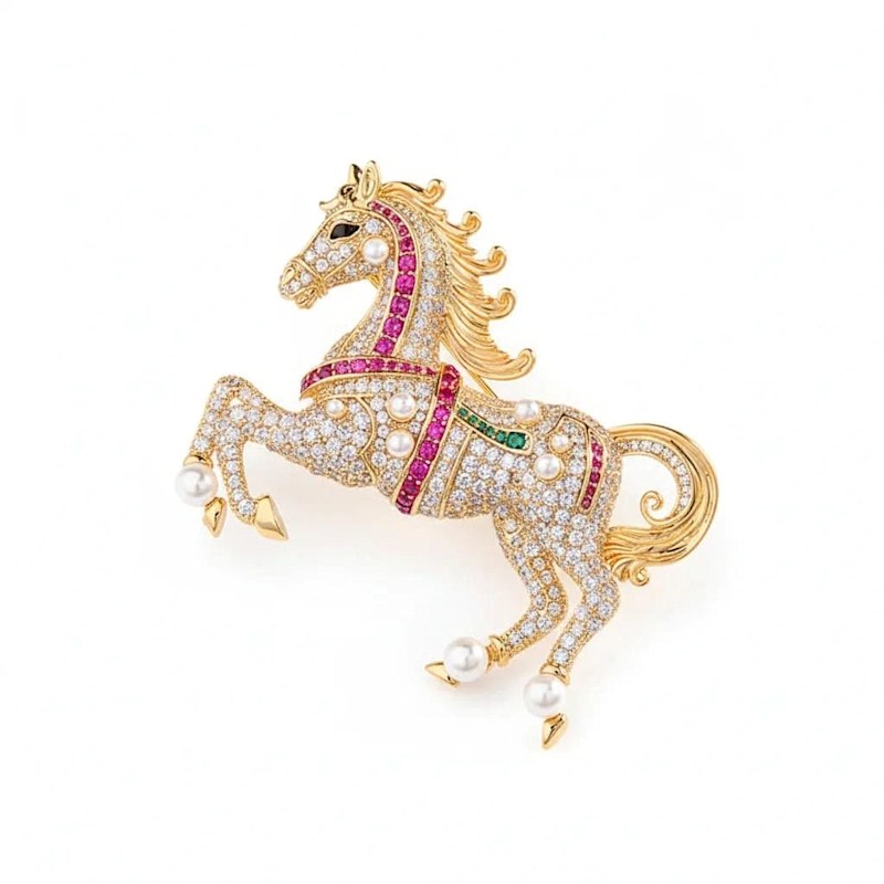 Thumbnail of Galloping Horse Brooch image
