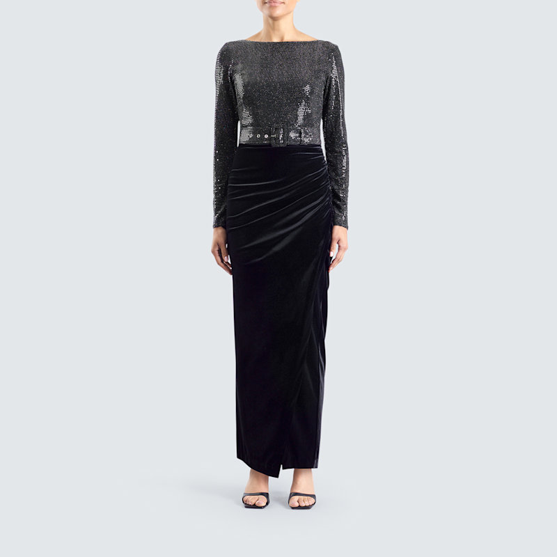 garbo formal dresses The Garbo Dress In Plum main image 0