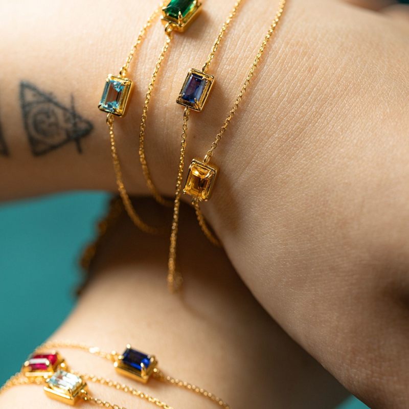 Thumbnail of Aquamarine Birthstone Bolo Bracelet image