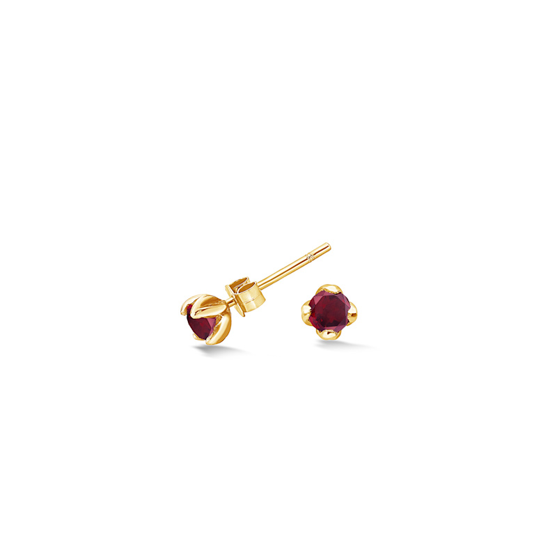 Thumbnail of Garnet Orissa Studs In Gold Vermeil image