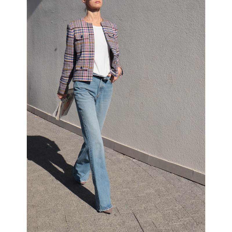 Thumbnail of Garothy Cropped Cotton-Blend Jacket - Multicolor image