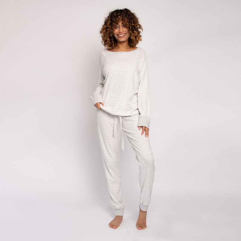 Thumbnail of Organic Cotton Lounge Set In Grey Ecru image