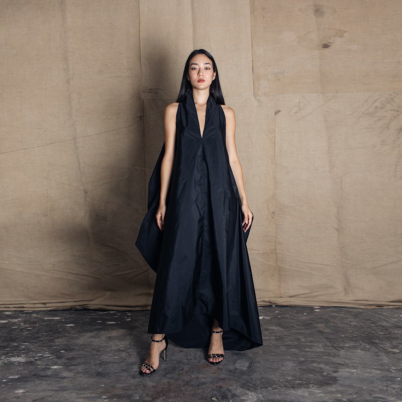 Thumbnail of Geisha Dress In Black Taffeta image