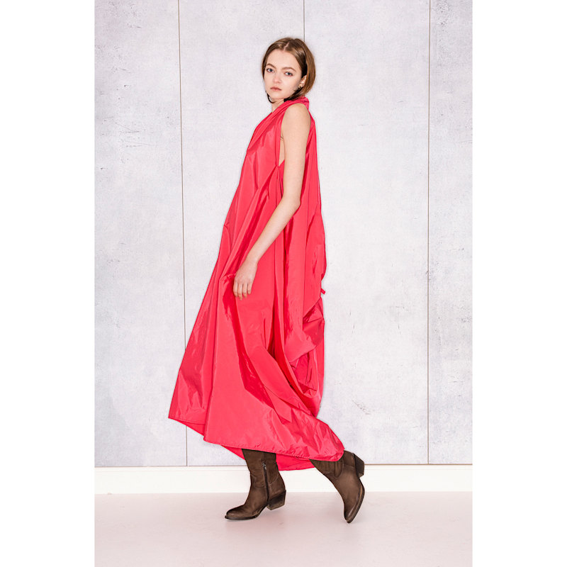 white christmas dresses Geisha Ruffled Tulle Midi Dress | Made-To-Order main image 0