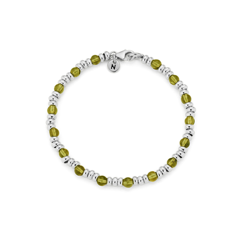 Thumbnail of Gem Birthstone Bracelet August Peridot Sterling Silver image
