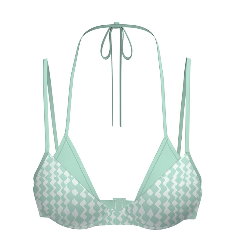 Thumbnail of Gemini Double-Layer Underwire Top / Peppermint Jacquard image