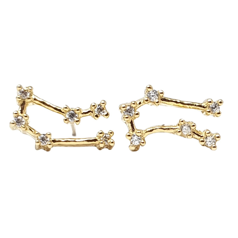 Thumbnail of Gemini Star Sign Constellation Astrology Tiny Earrings image