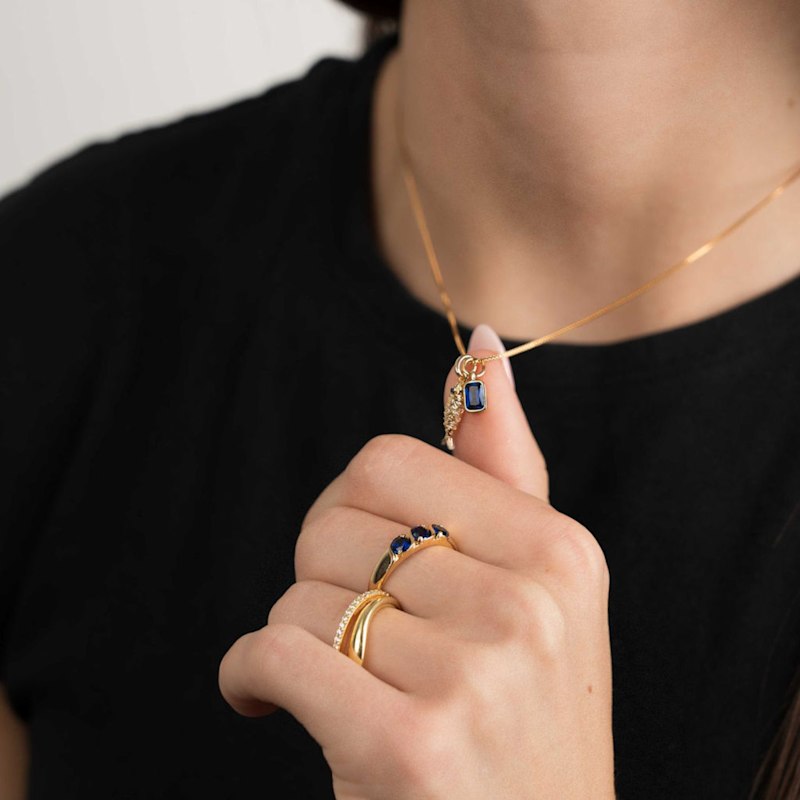 Thumbnail of Gemstone Sardine Charm image