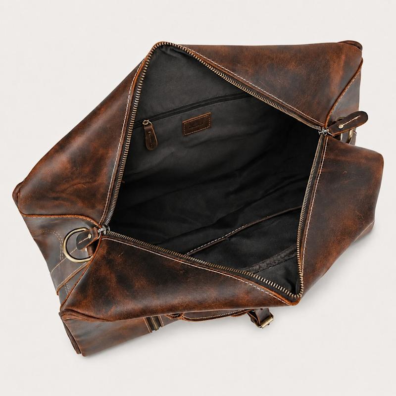 Thumbnail of Genuine Leather Weekend Bag - Worn Dark Brown image