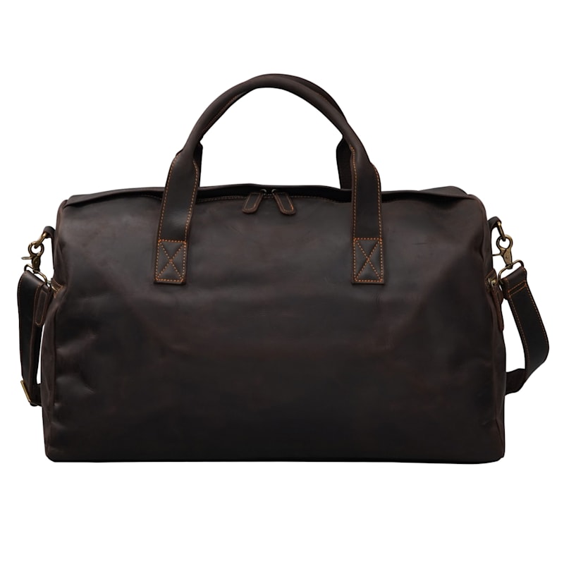 Thumbnail of Genuine Leather Weekend Bag - Vintage Look Dark Brown image