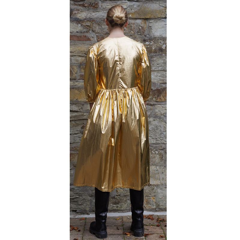 Thumbnail of Georgie Wrap Dress Disco Gold image