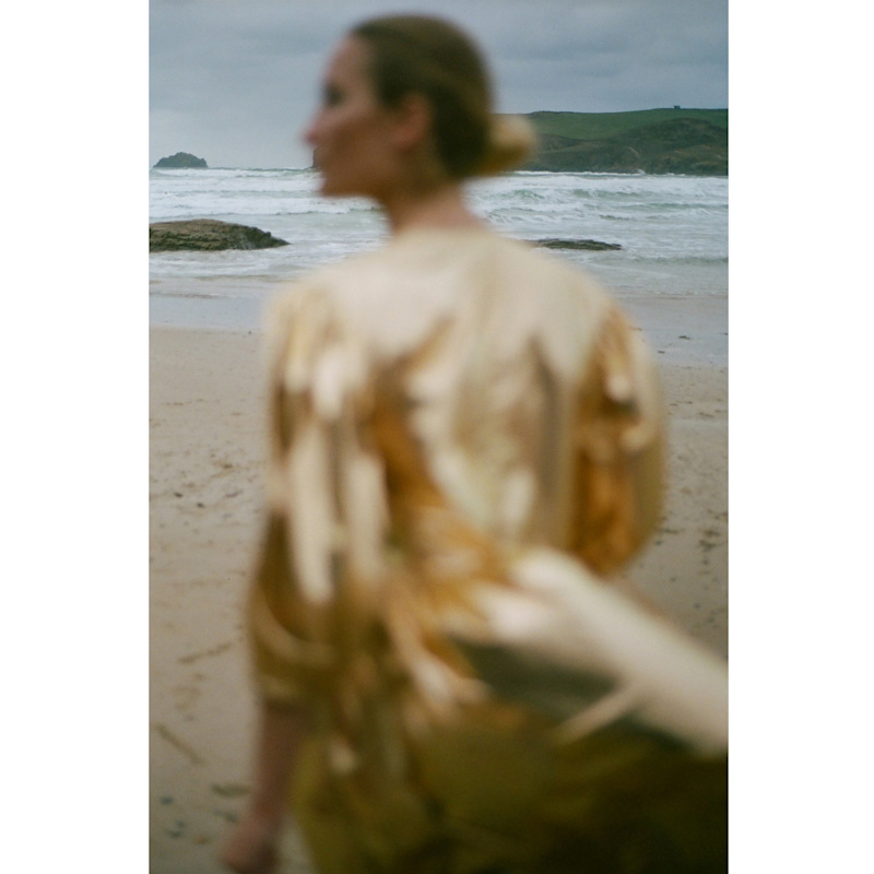 Thumbnail of Georgie Wrap Dress Disco Gold image