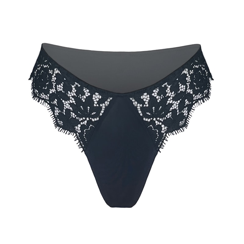 Thumbnail of Frisson Hi Leg Panty Black image