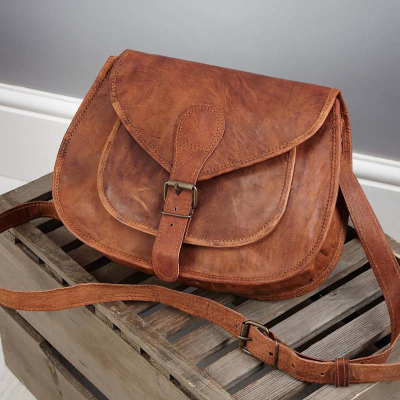 Thumbnail of Vida Vintage Leather Saddle Bag Medium image