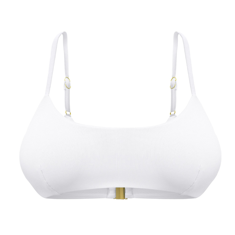 Thumbnail of Gia Crop Bikini Top - White image