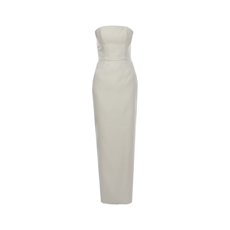 Thumbnail of Gigi Dress | Strapless Cone Maxi In White image