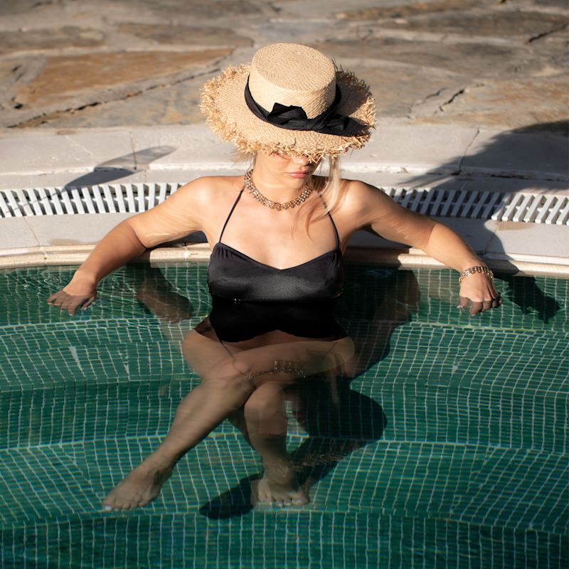 Thumbnail of Gigi - Wide Brim Straw Canopy Hat image
