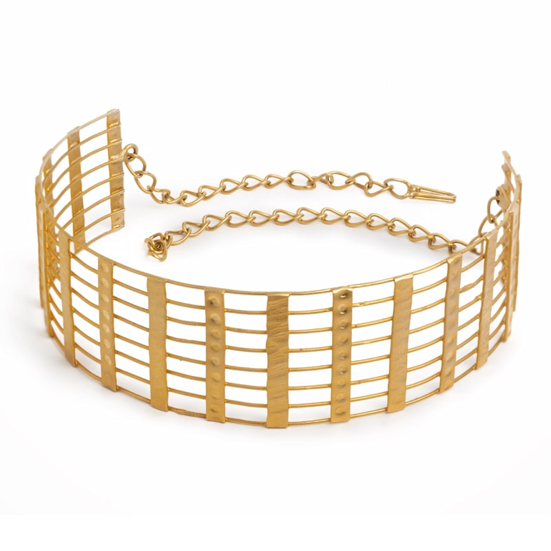 Thumbnail of Gilded Gold Plated Choker Necklace image