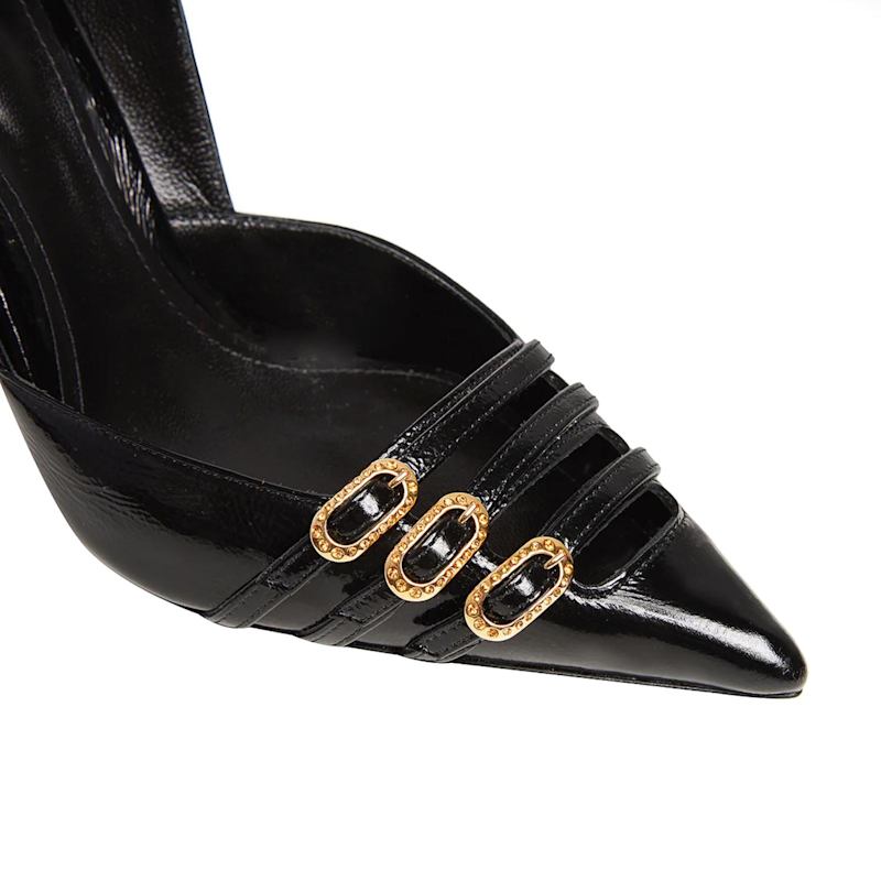 Thumbnail of Gina Stiletto Patent Leather, Black - Premium Collection image