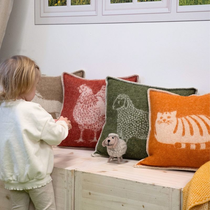 Thumbnail of Ginger Cat Wool Cushion image