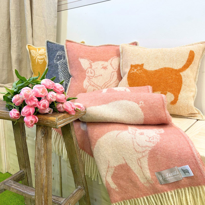 Thumbnail of Ginger Cat Wool Cushion image