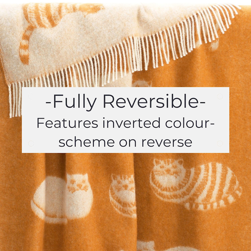 Thumbnail of Ginger Cat Wool Throw image