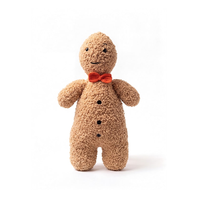Gingerbread Boy Handmade Crochet Figure | Ana Chic | Wolf & Badger