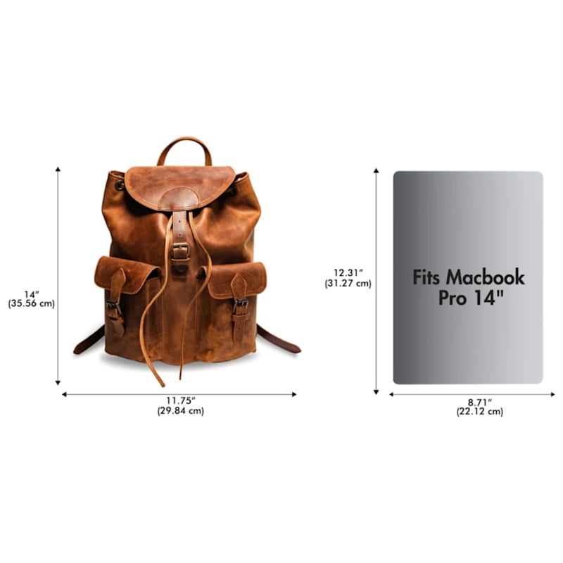 Thumbnail of City Handmade Leather Backpack image