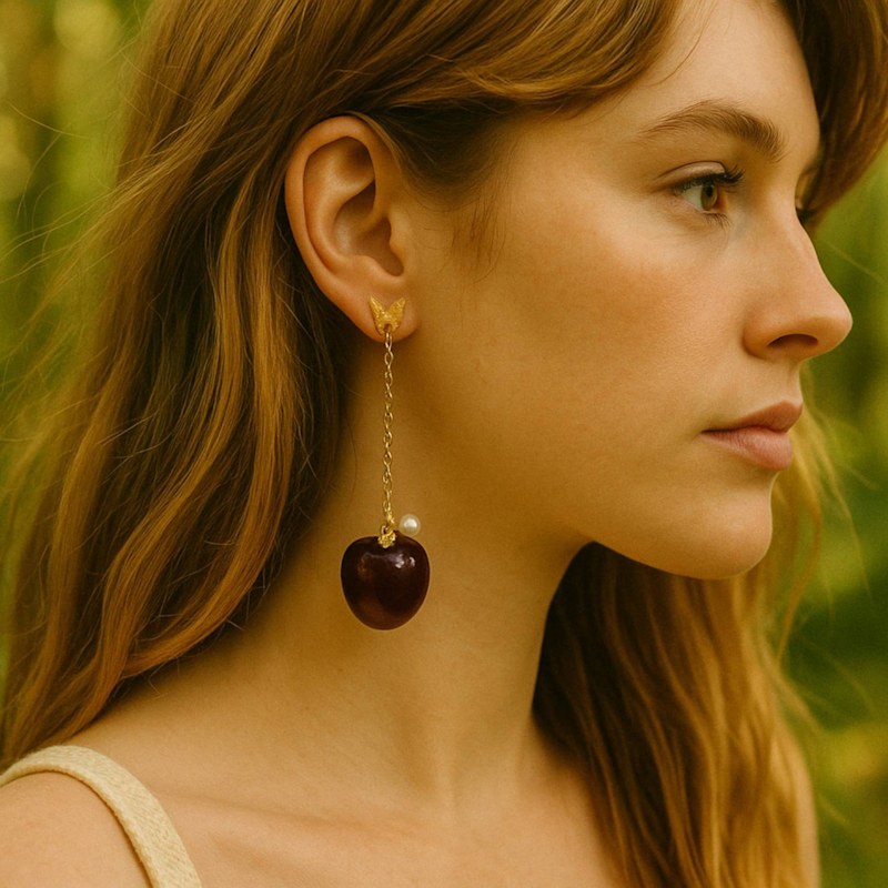 Thumbnail of Glacé Cherry Earring - Cheerilee image