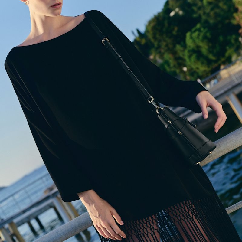 Thumbnail of Glacier Vegan Leather Bucket Bag - Black image