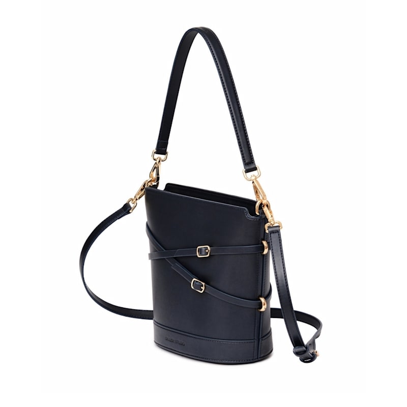Thumbnail of Glacier Vegan Leather Bucket Bag - Deep Navy image