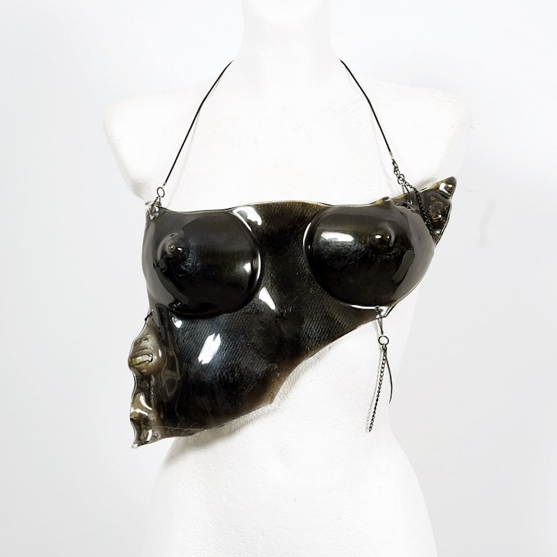 Thumbnail of Glass Corset Sculpture – Wearable Art image