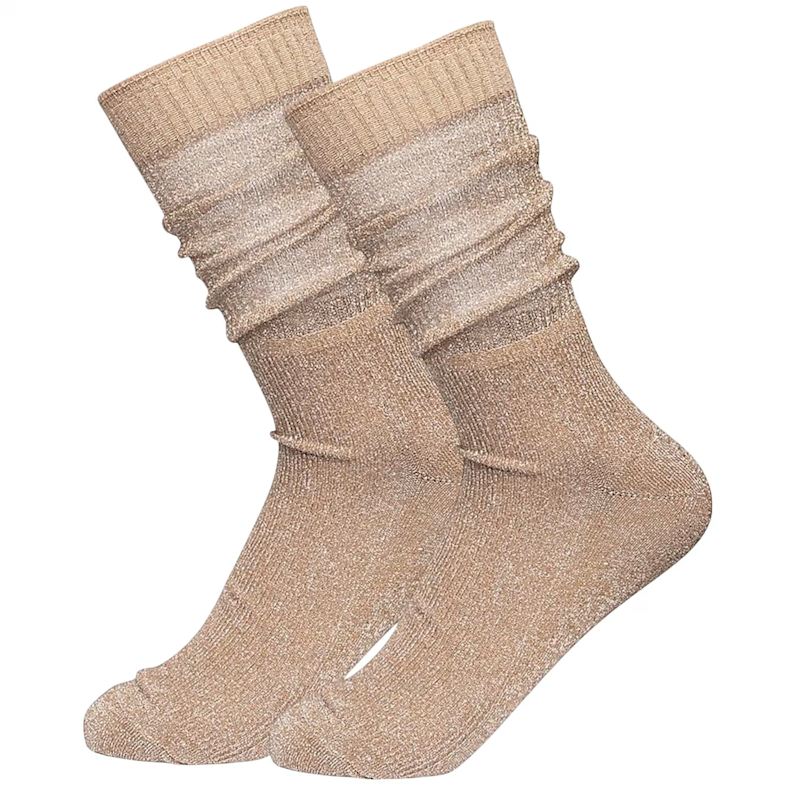 Thumbnail of Glitter Dance Socks - Bronze image