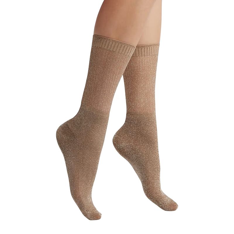 Thumbnail of Glitter Dance Socks - Bronze image