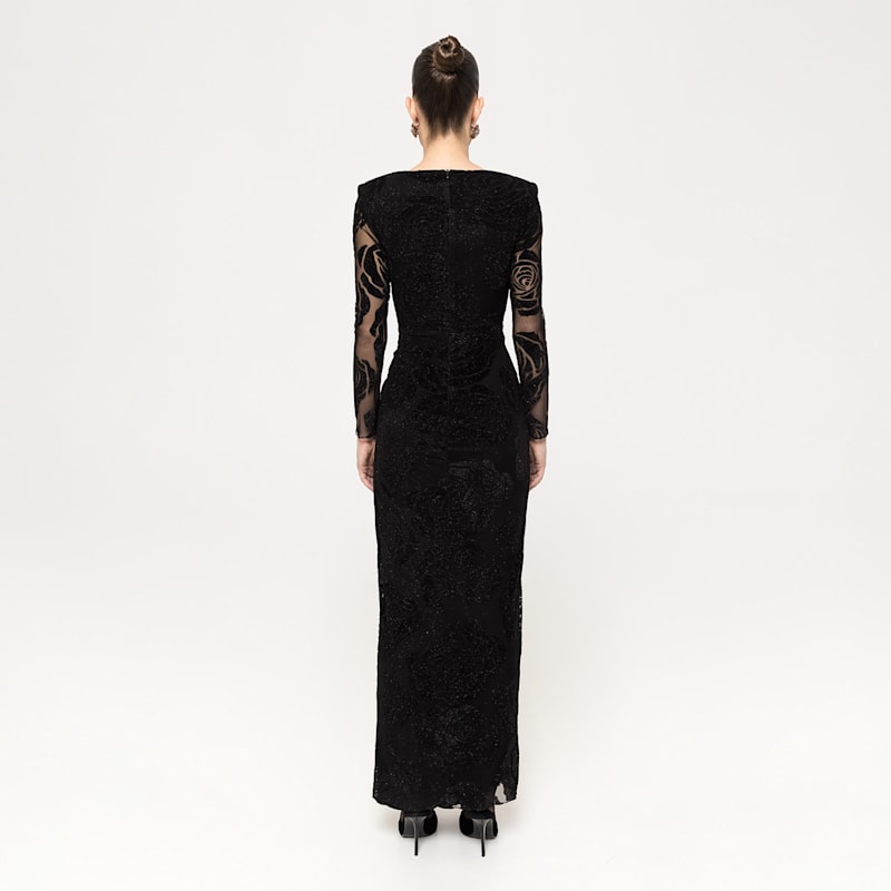 Thumbnail of Glittered Tulle Maxi Dress image