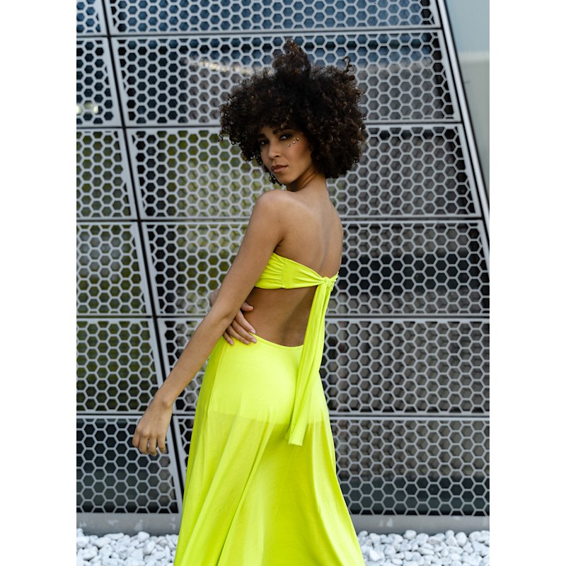 Thumbnail of Gloria Dress Neon-Yellow image