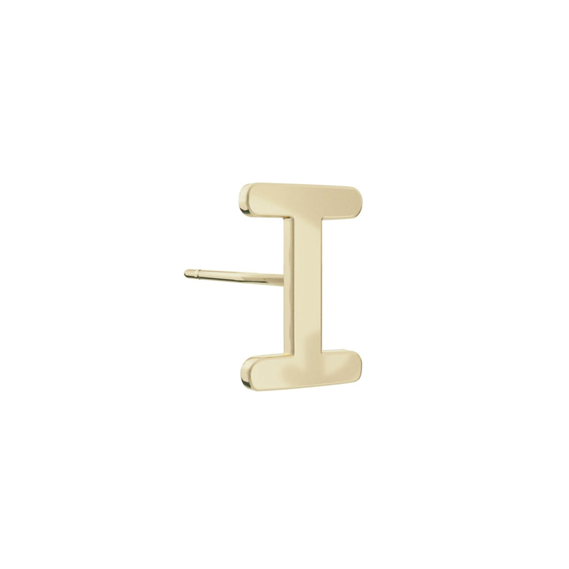 Thumbnail of Alphabet Stud Earring - Gold image