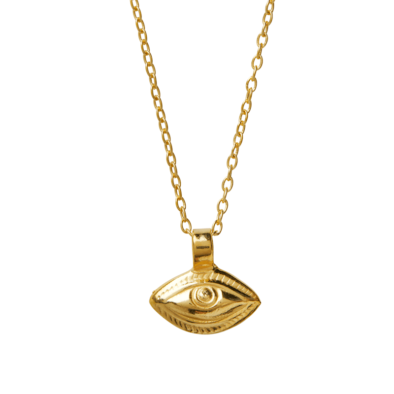 Thumbnail of Goddess Of Vision Charm Necklace Set - Gold - Intuition & Third Eye Chakra image