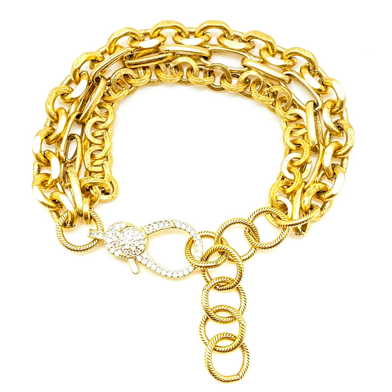 Thumbnail of Gold Three Strand Bracelet image