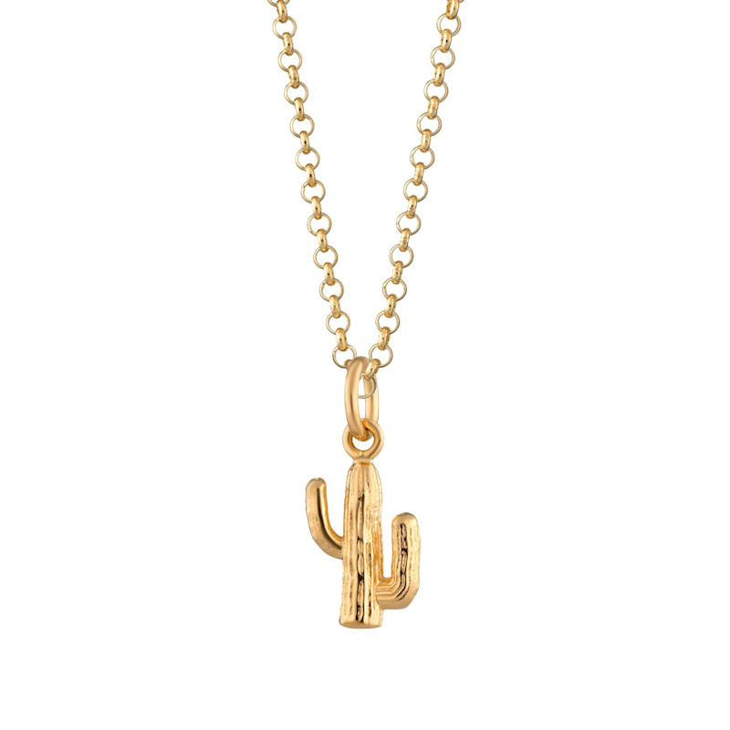 Thumbnail of Gold Cactus Charm Necklace image