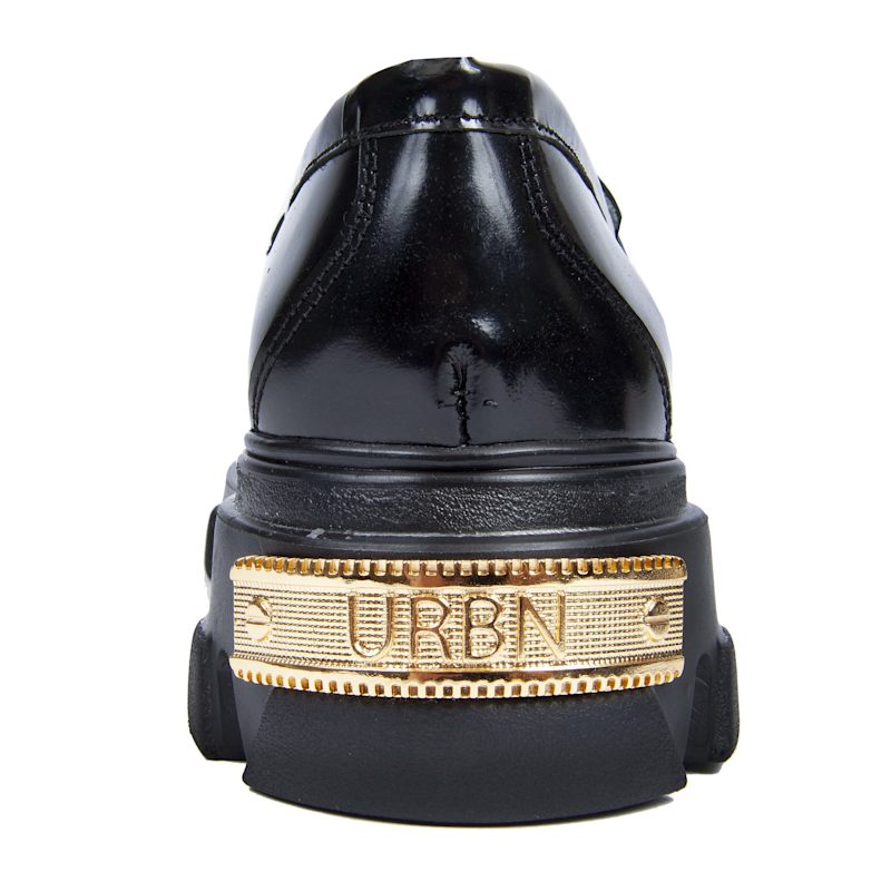 Thumbnail of Gold Chain Black Loafer image