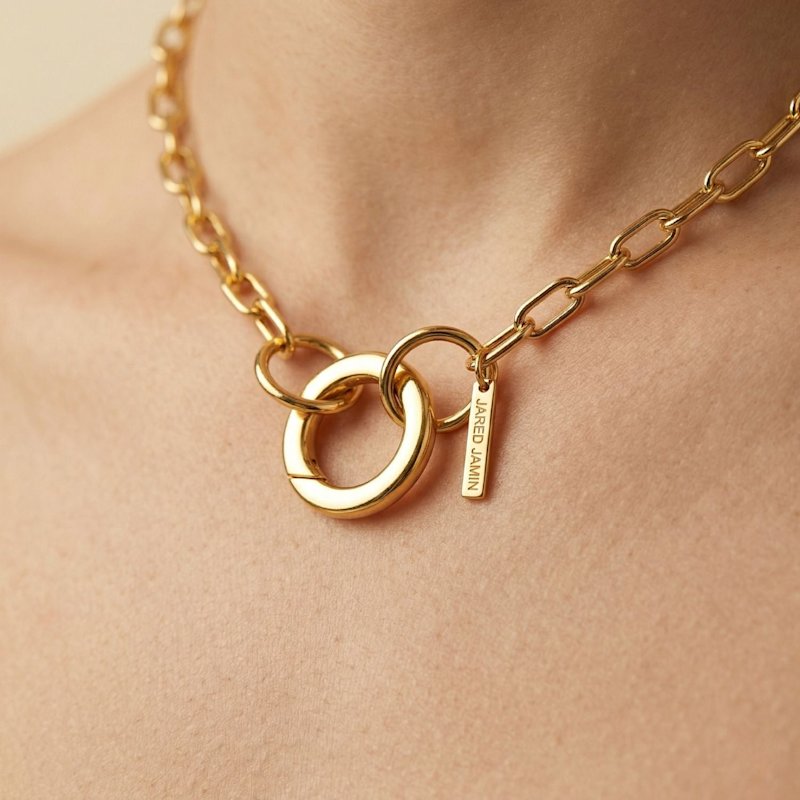 Thumbnail of Gold Chain Reaction Connector Necklace image