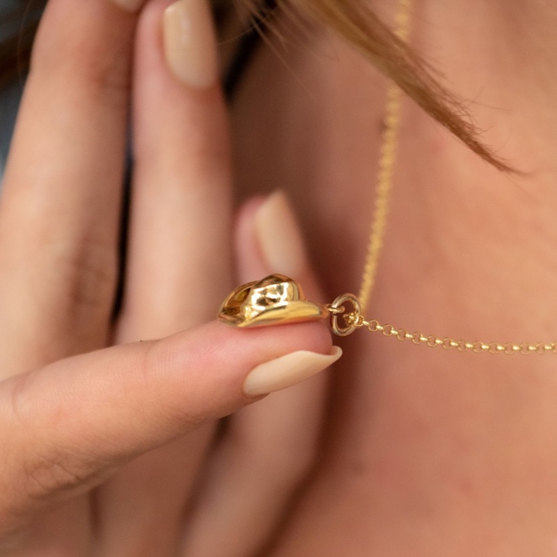 Thumbnail of Gold Cowboy Hat Charm Necklace image