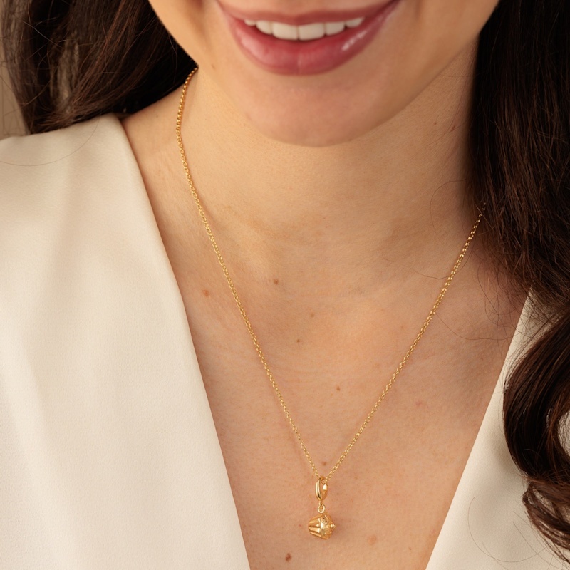 Thumbnail of Gold Plated Cupcake Charm Necklace image
