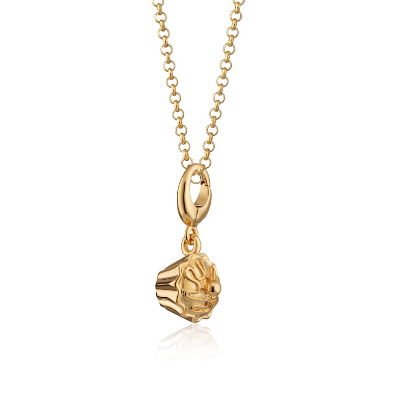Thumbnail of Gold Plated Cupcake Charm Necklace image