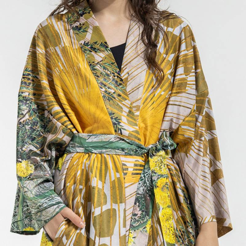 Thumbnail of Gold Fennel Maxi Kimono image