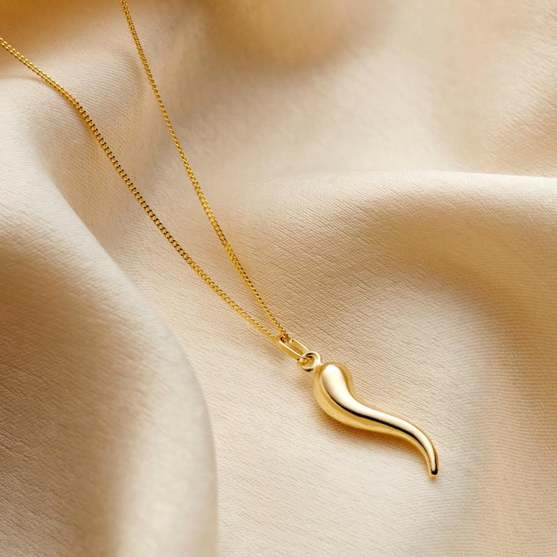 Thumbnail of 9Ct Gold Horn Charm Necklace image