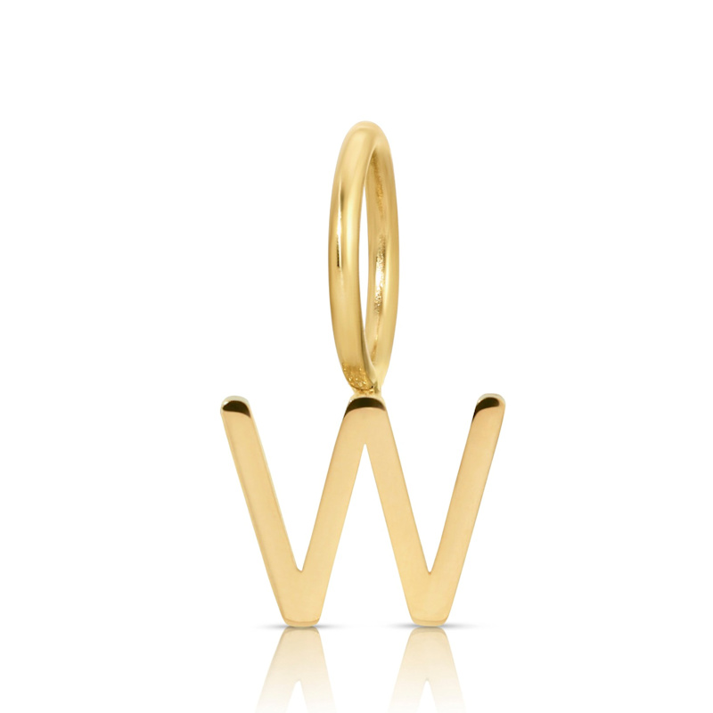 Thumbnail of Gold Letter Charm Yellow Gold image
