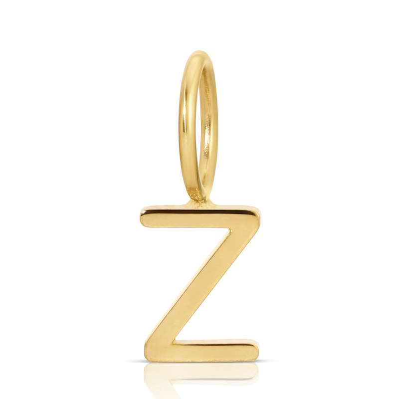 Thumbnail of Gold Letter Charm Yellow Gold image